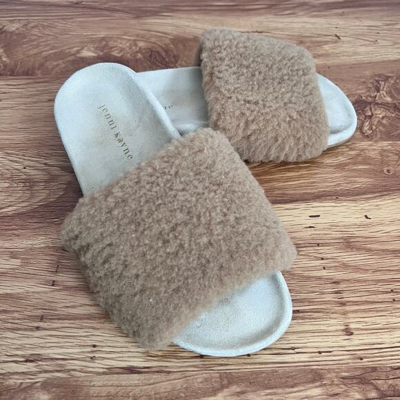 Jenni Kayne Shearling Slides On Sandals Size 7 - Picture 14 of 15